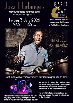 Jazz Harbingers gig at Paris Cat Jazz Club - July 3, 2026